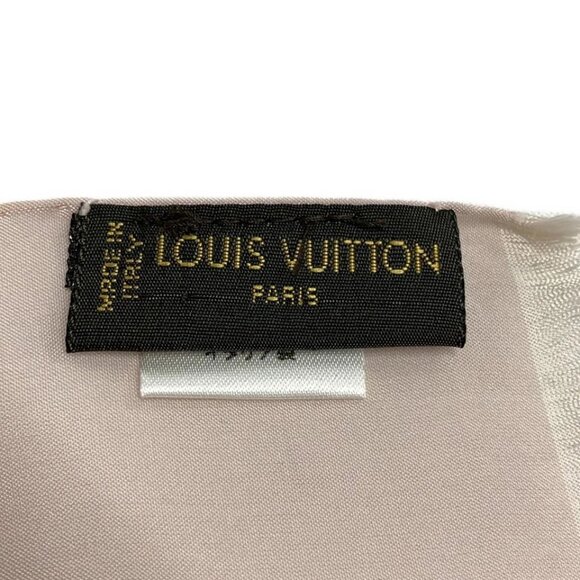 LOUIS VUITTON Etole Venice Pink Scarf 52% silk, 48% acetate 259-061325 - Picture 5 of 5